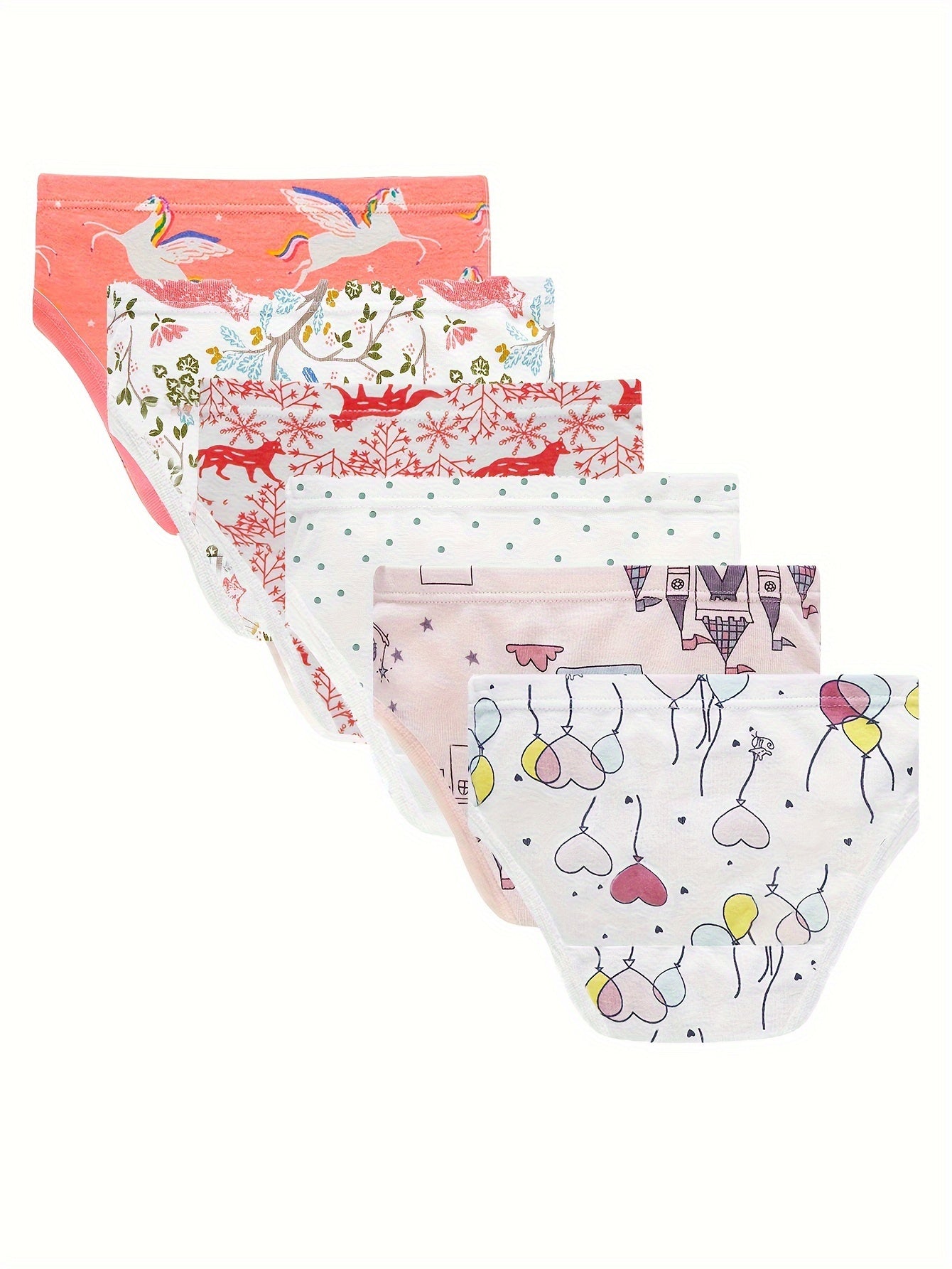 Kit com 6 Calcinhas Infantis