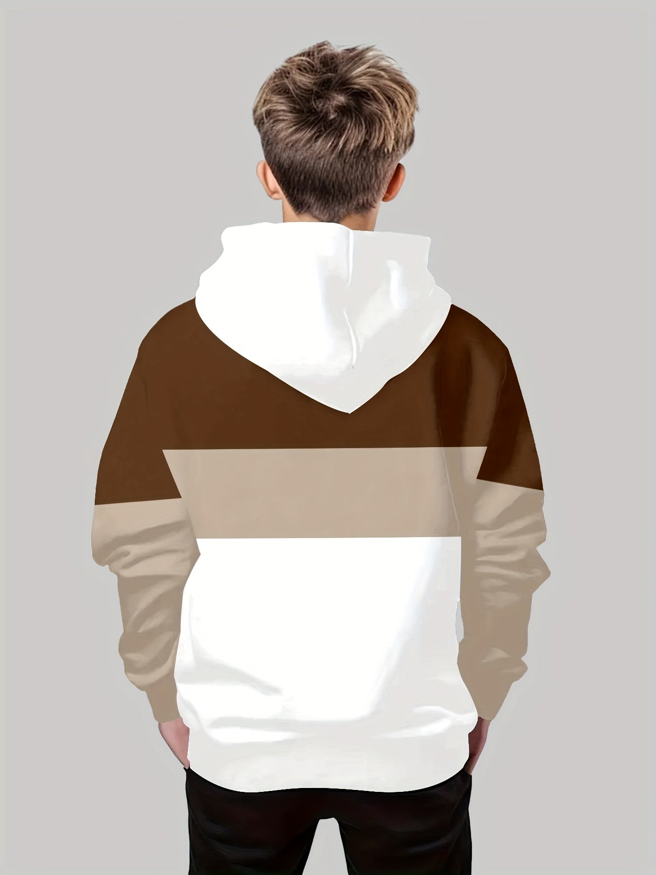 Blusa de moletom masculina infantil com capuz