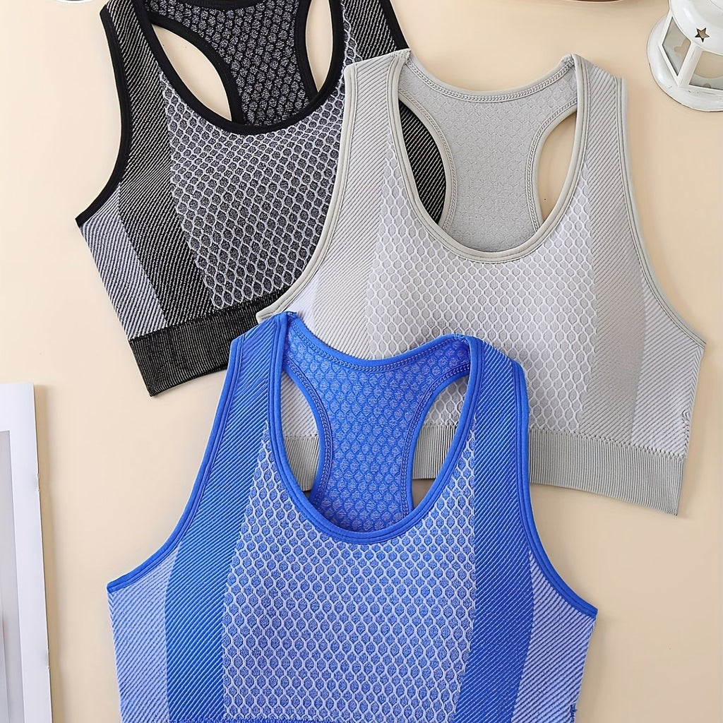 Kit com 3 Tops Esportivos Modelo Nadador