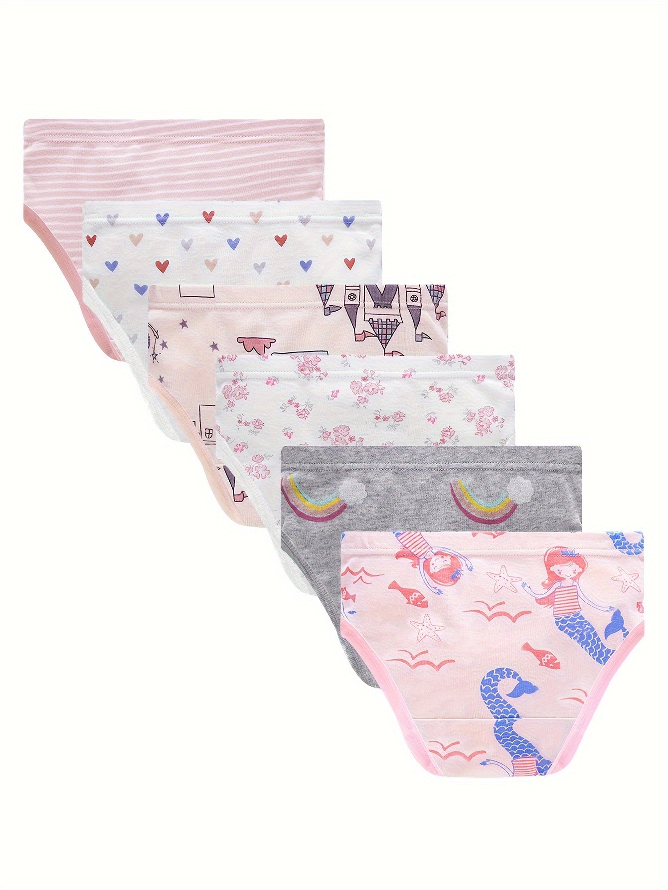 Kit com 6 Calcinhas Infantis