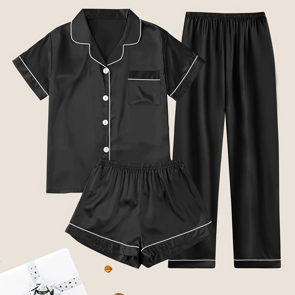 Conjunto de Pijama com 3 Peças