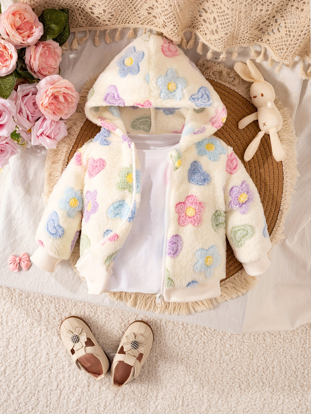 Blusa de Frio Florida Peluciada