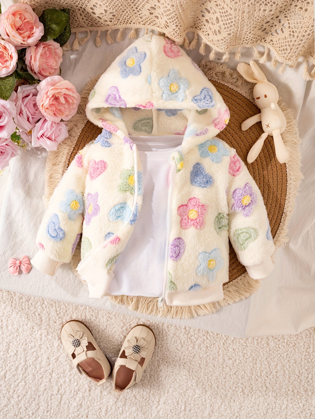 Blusa de Frio Florida Peluciada