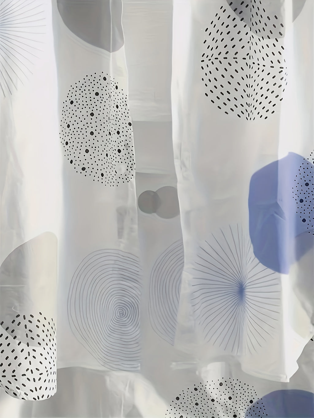 Camisa alongada com estampa geométrica