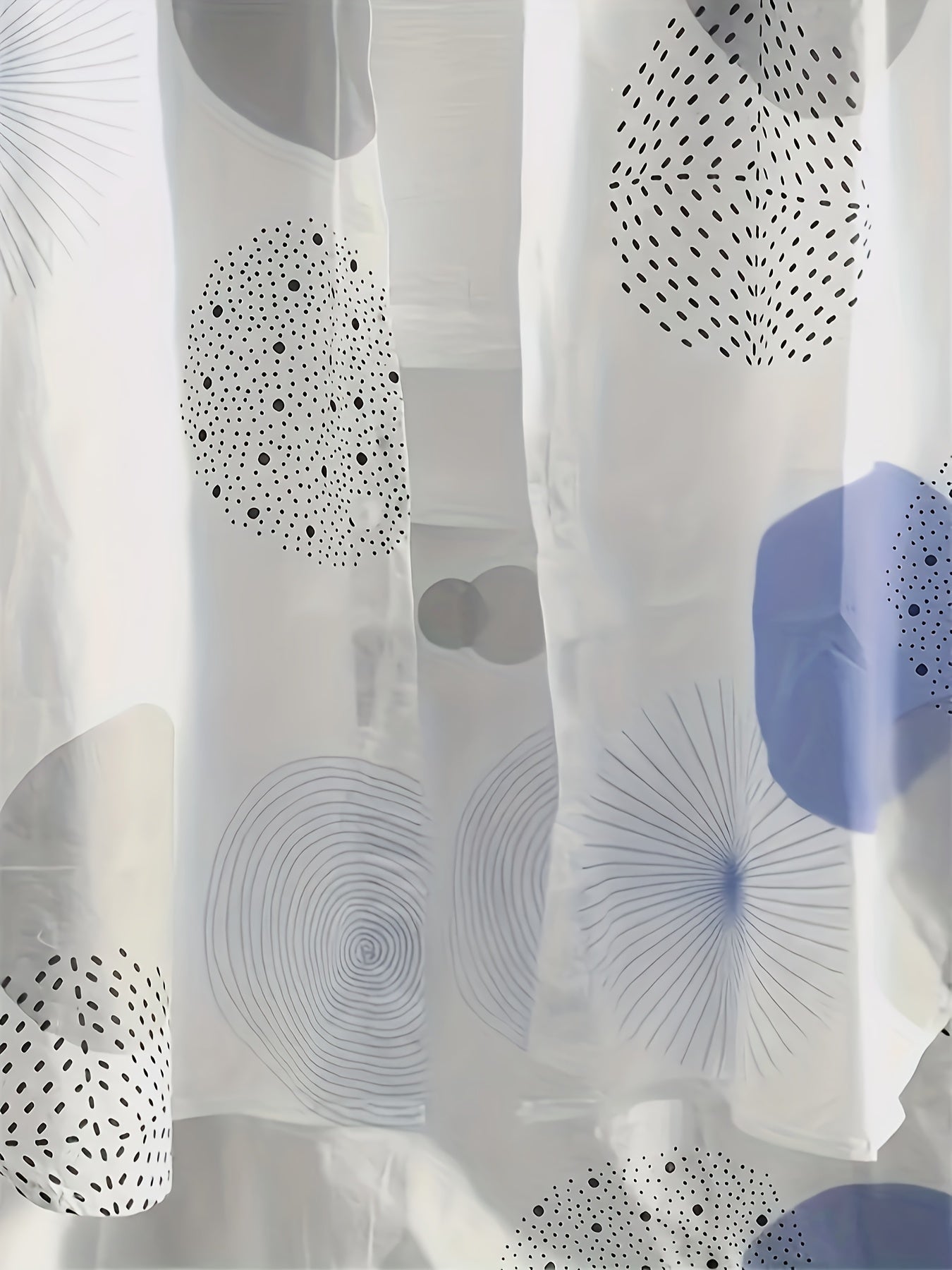 Camisa alongada com estampa geométrica