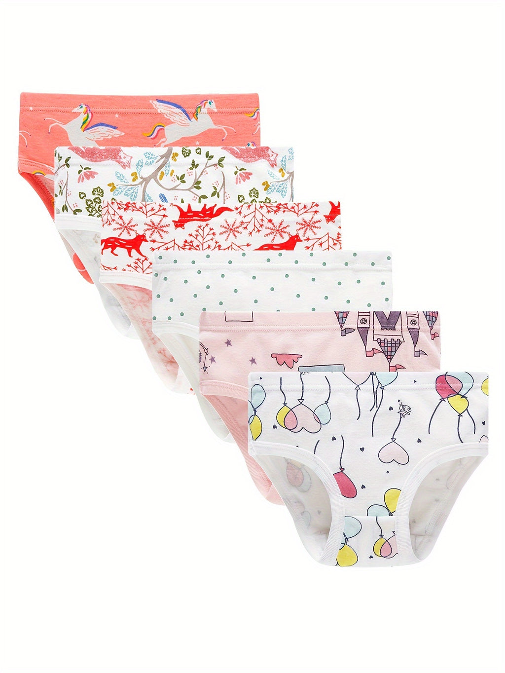 Kit com 6 Calcinhas Infantis