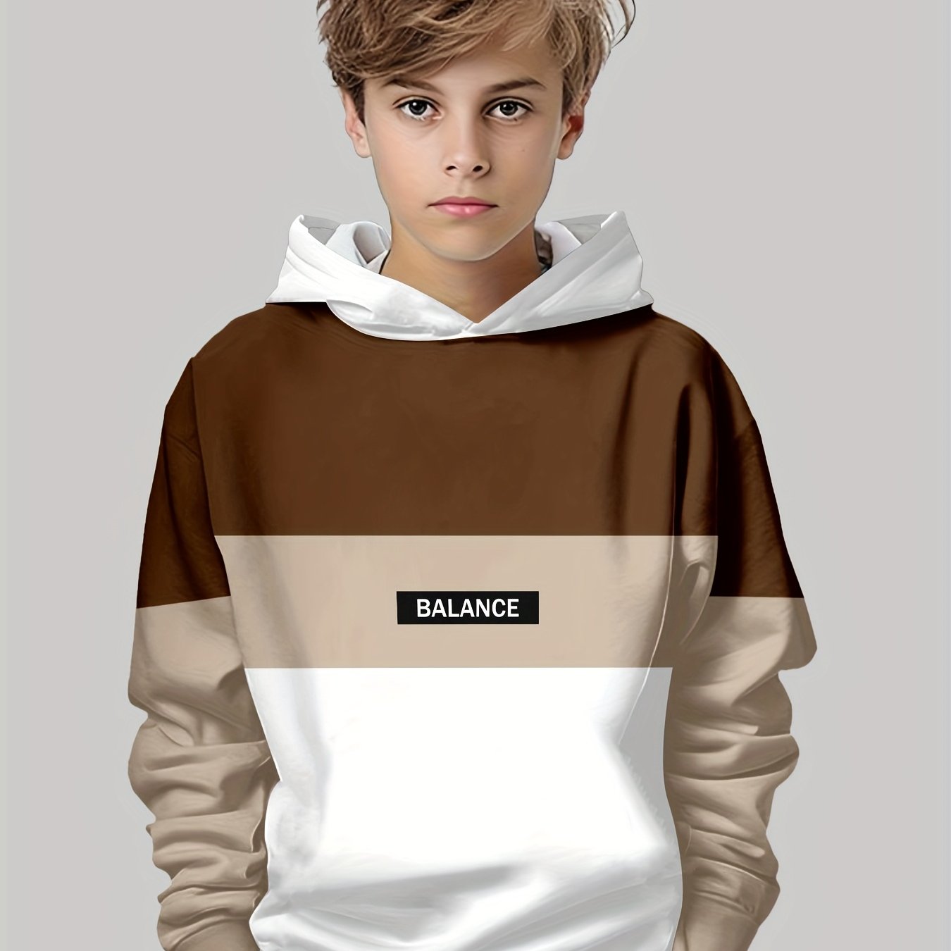 Blusa de moletom masculina infantil com capuz