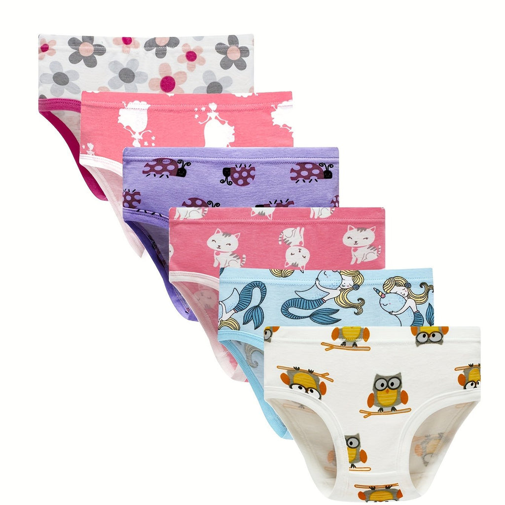 Kit com 6 Calcinhas Infantis