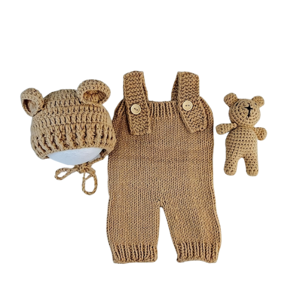 Kit Infantil de Tricô com 3 Peças