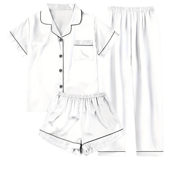 Conjunto de Pijama com 3 Peças