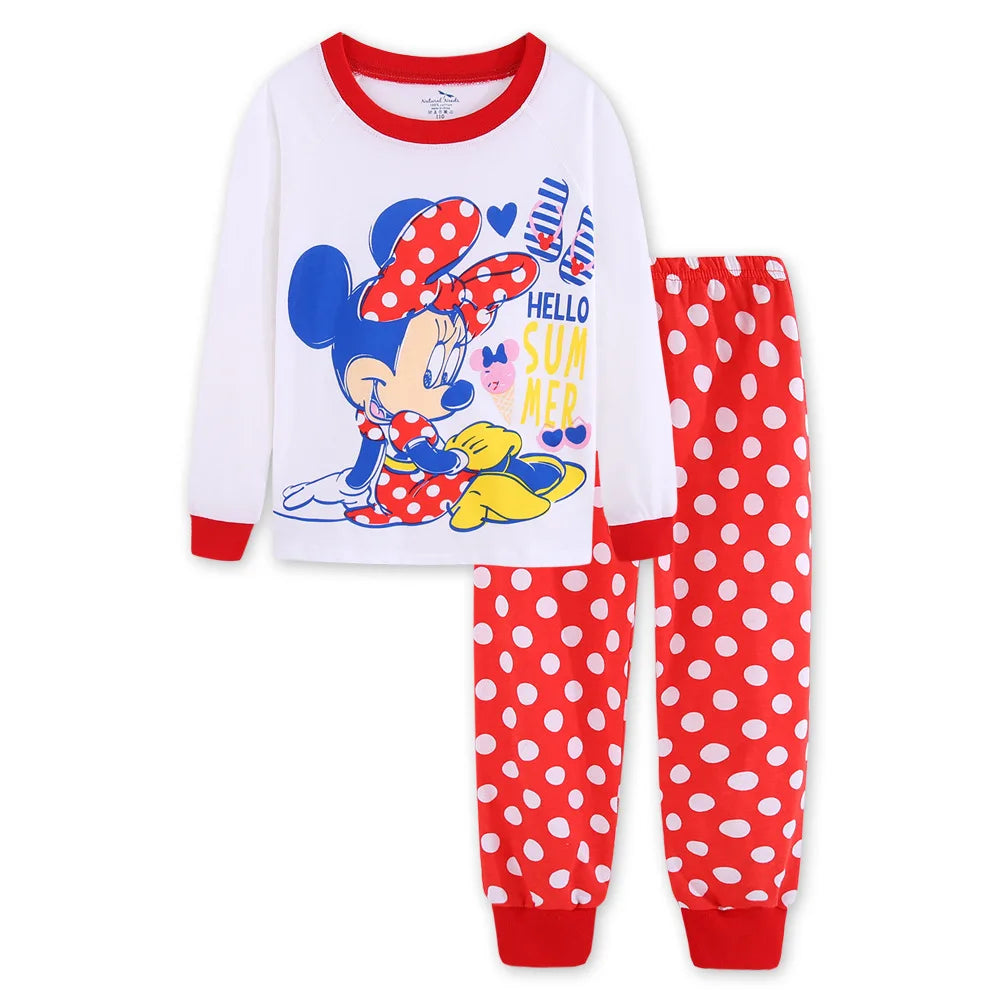 Pijama para meninas Mickey e Minnie