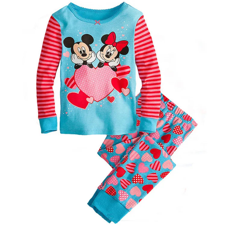 Pijama para meninas Mickey e Minnie