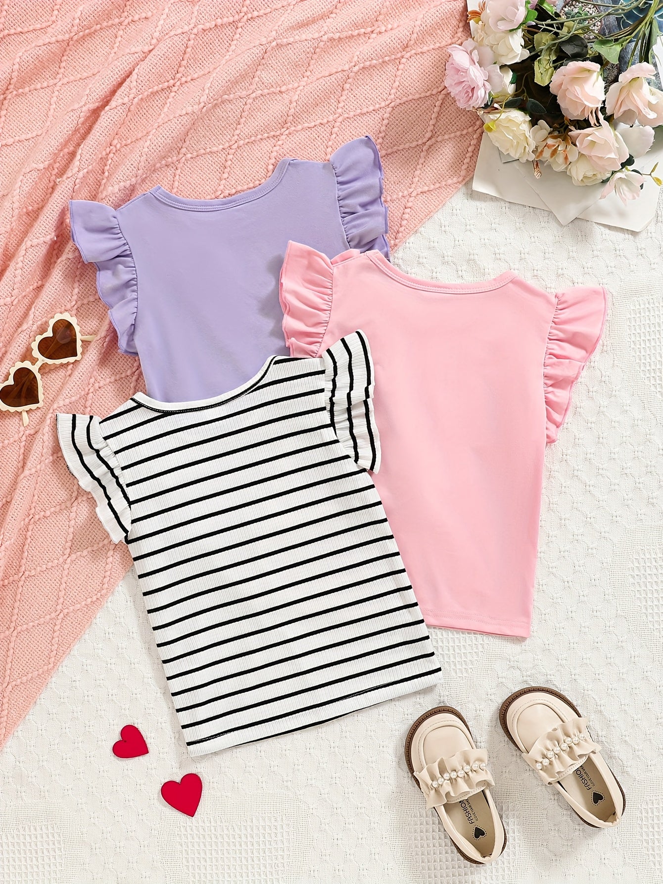 Conjunto com 3 Camisetas Infantis