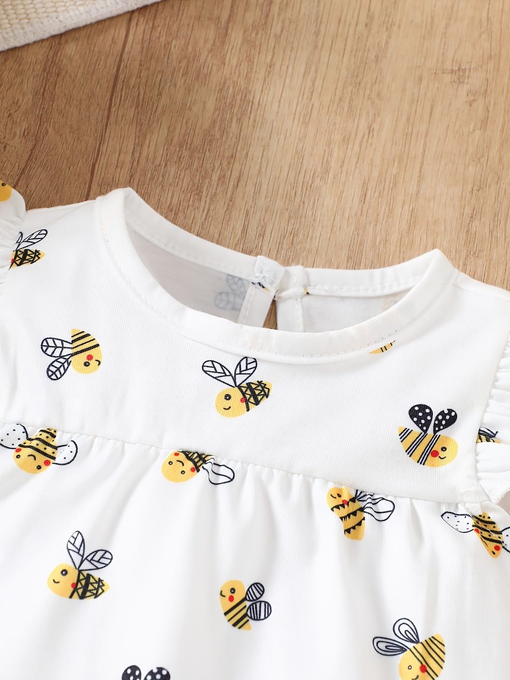 Body Infantil com Estampa de Abelhinhas