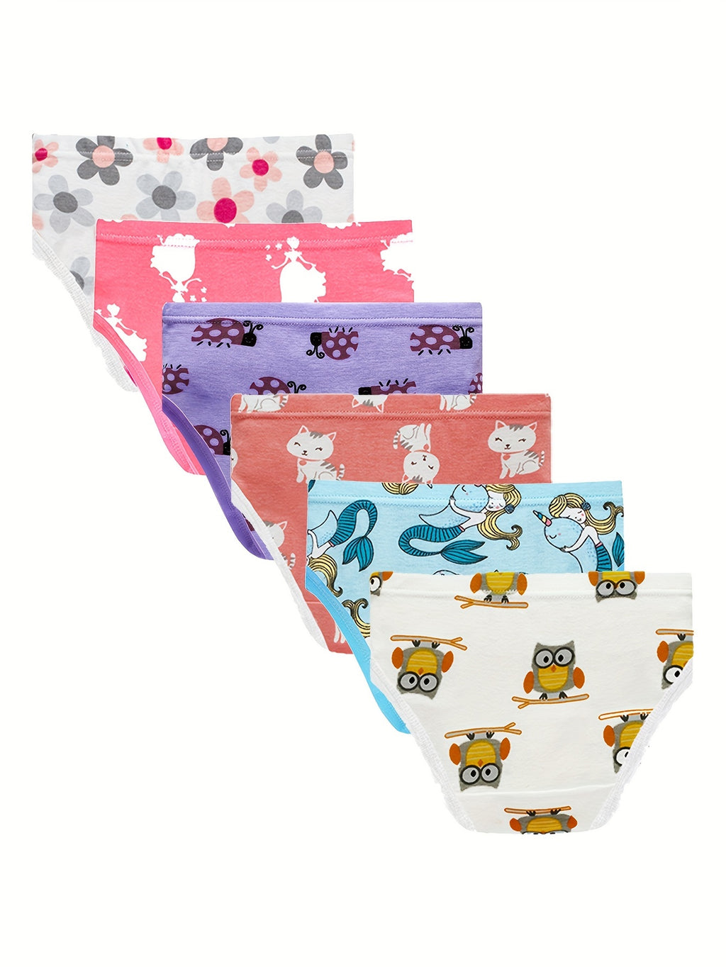 Kit com 6 Calcinhas Infantis