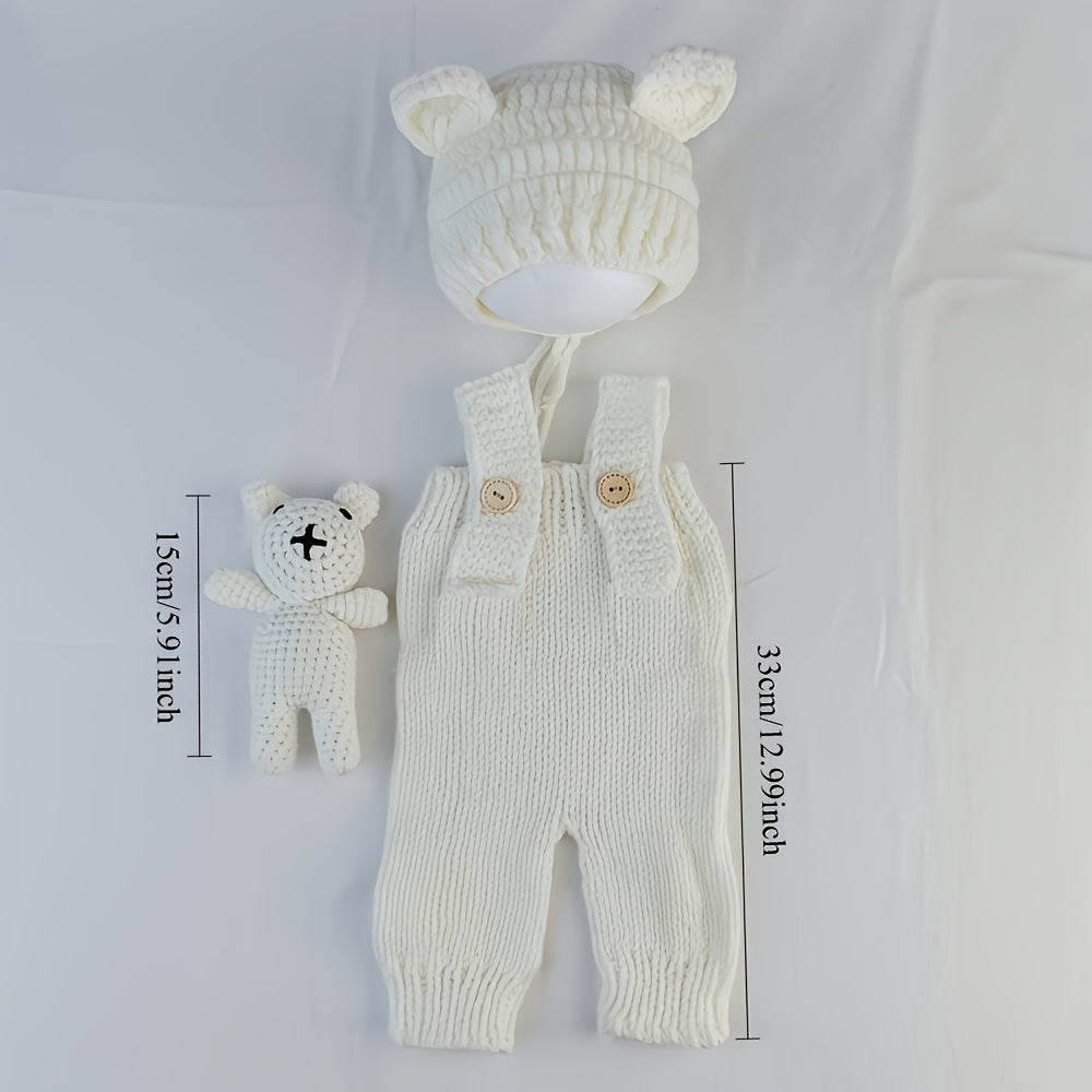 Kit Infantil de Tricô com 3 Peças