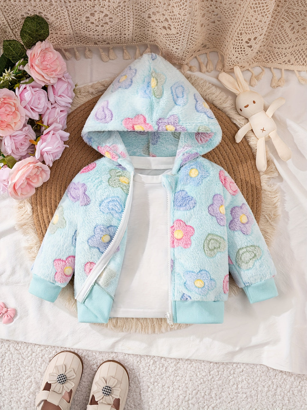 Blusa de Frio Florida Peluciada