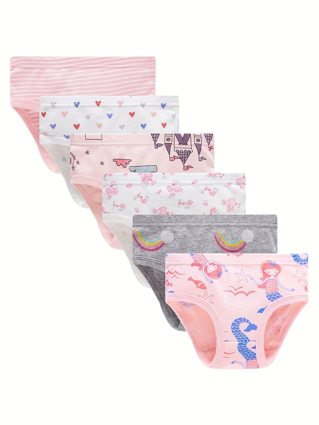 Kit com 6 Calcinhas Infantis