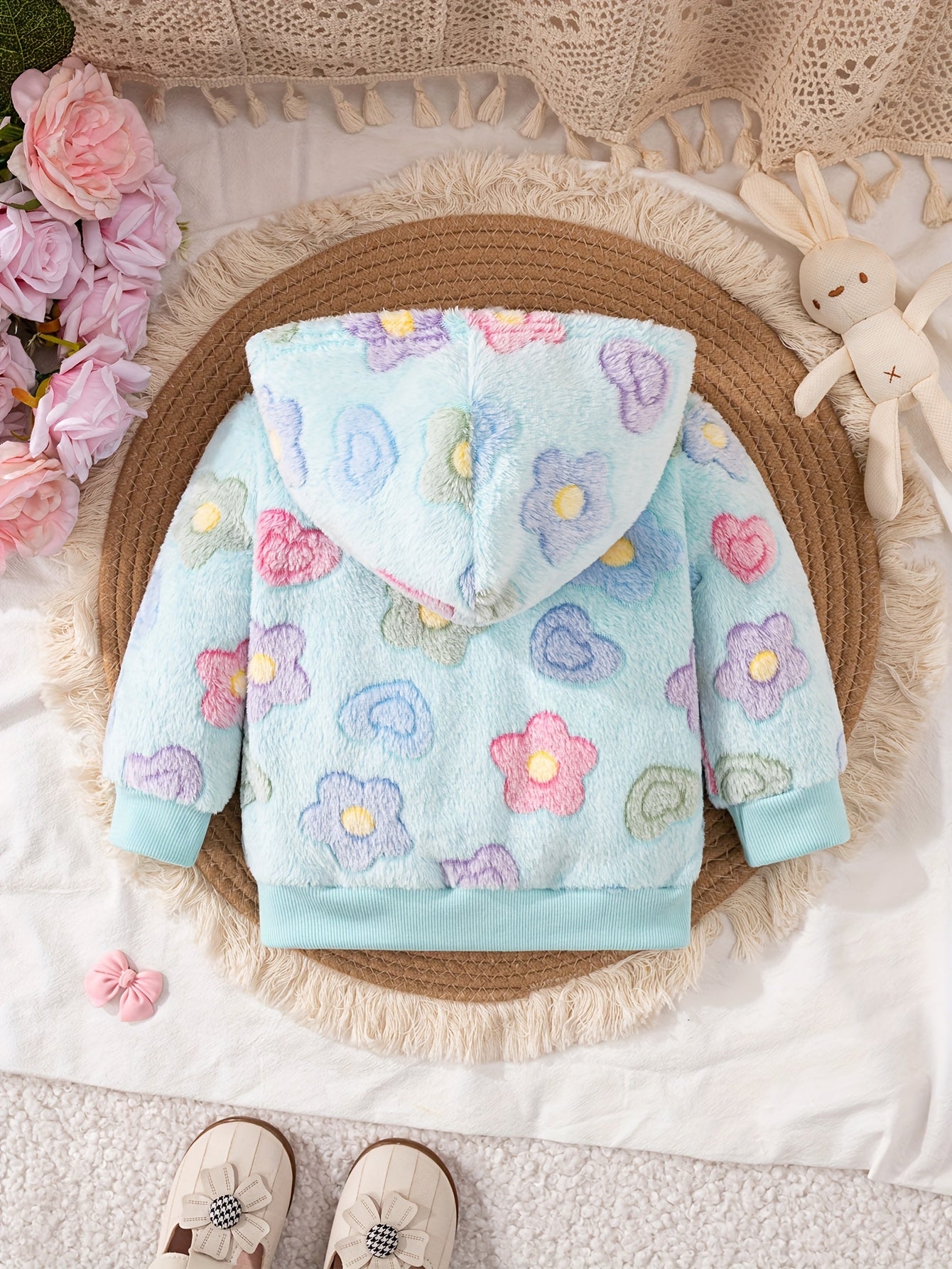 Blusa de Frio Florida Peluciada