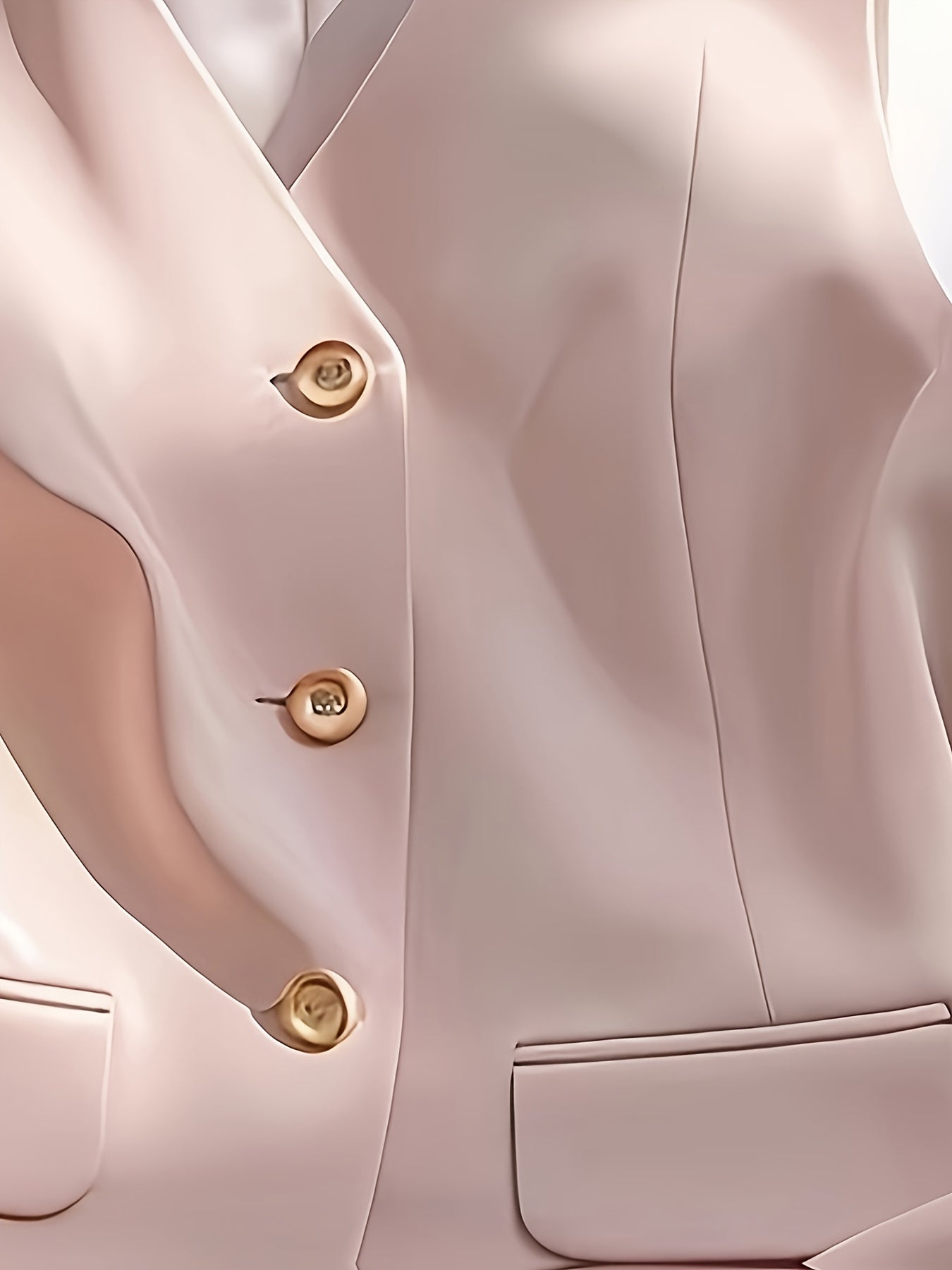 Conjunto de colete e shorts de alfaiataria