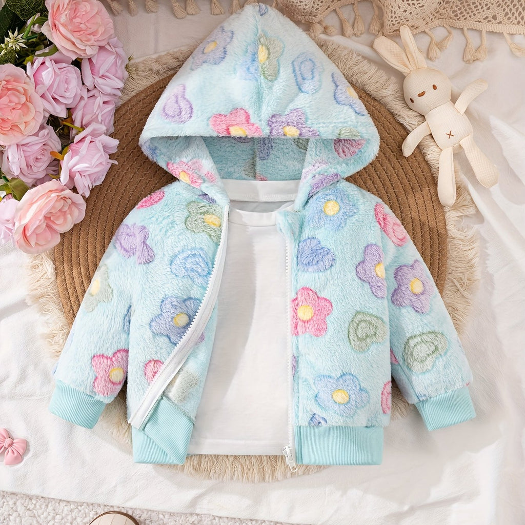 Blusa de Frio Florida Peluciada